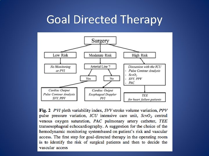 Goal Directed Therapy 