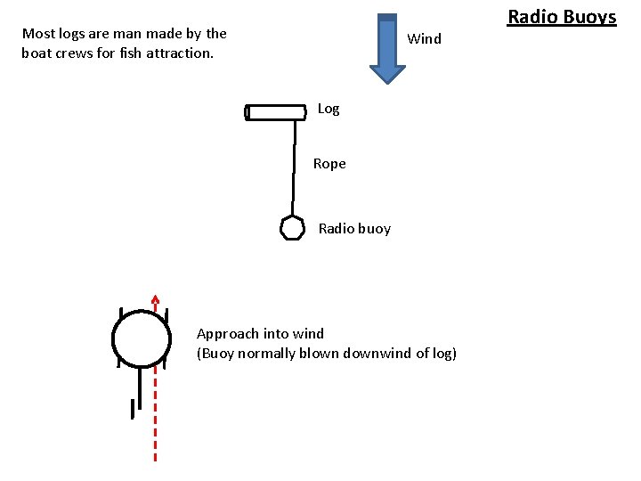 Most logs are man made by the boat crews for fish attraction. Wind Log