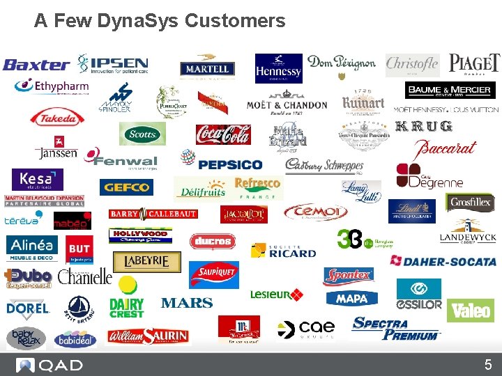 A Few Dyna. Sys Customers 5 A Few Dyna. Sys Customers 5