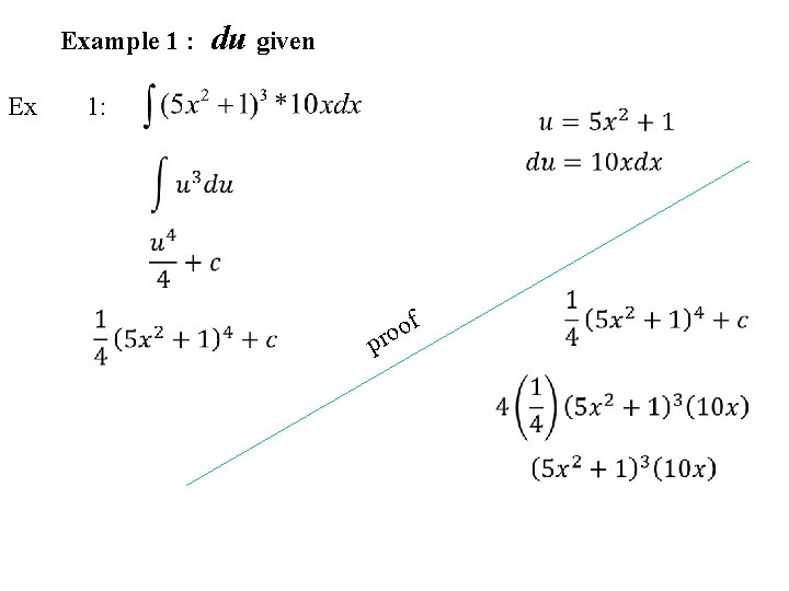 Example 1 : Ex du given 1: f o o r p 