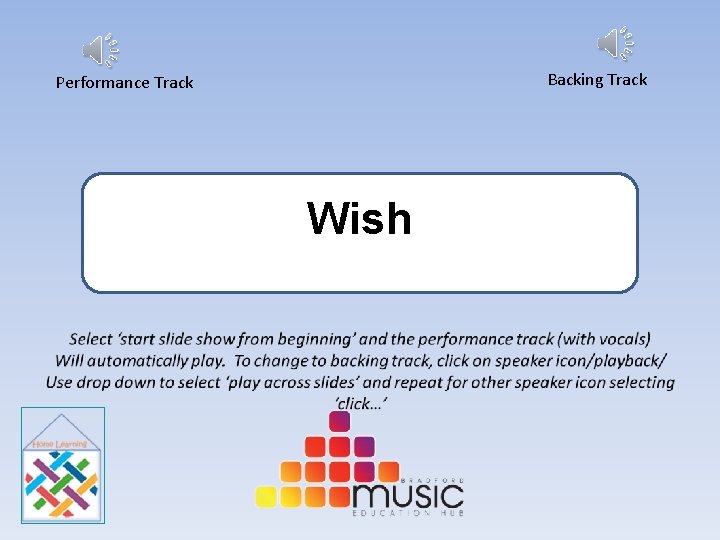 Backing Track Performance Track Wish 