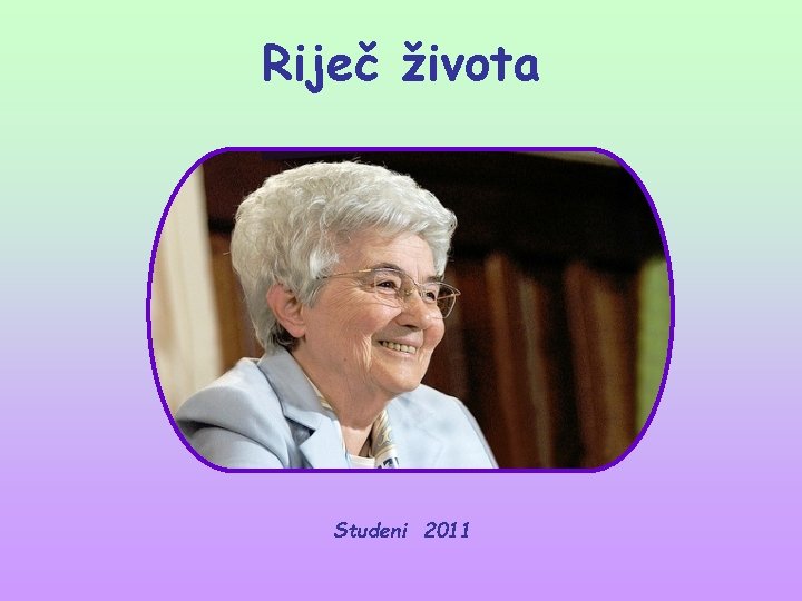 Riječ života Studeni 2011 