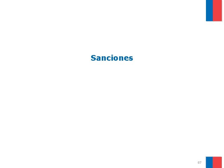 Sanciones 87 