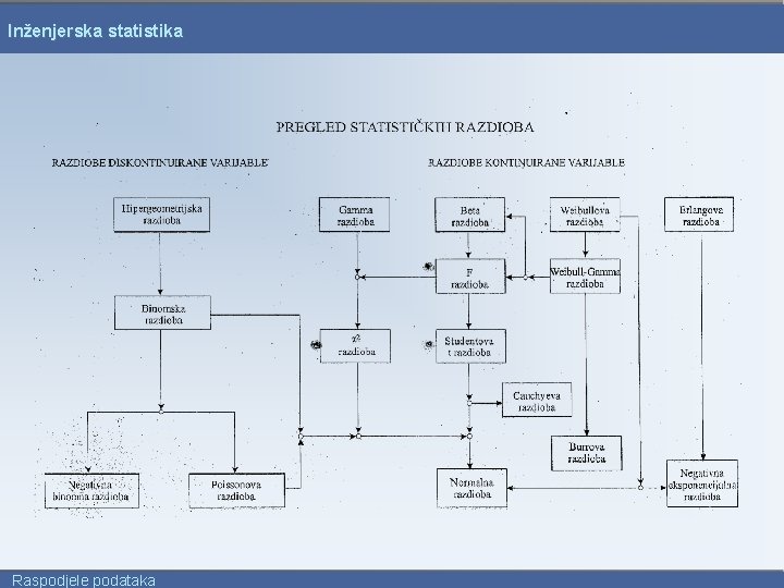 Inženjerska statistika Raspodjele podataka 