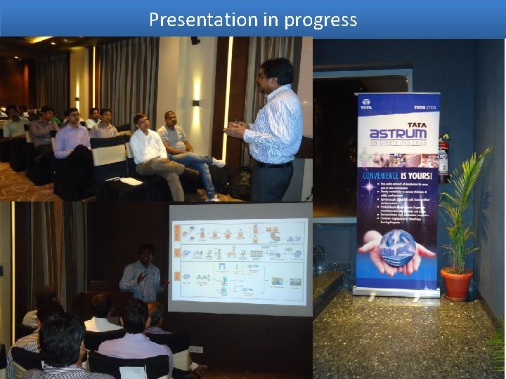 Presentation in progress 