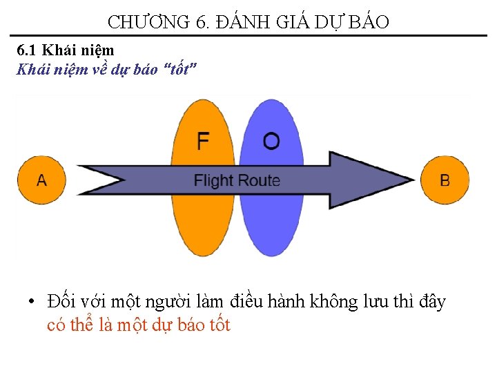 CHƯƠNG 6. ĐÁNH GIÁ DỰ BÁO 6. 1 Khái niệm về dự báo “tốt”