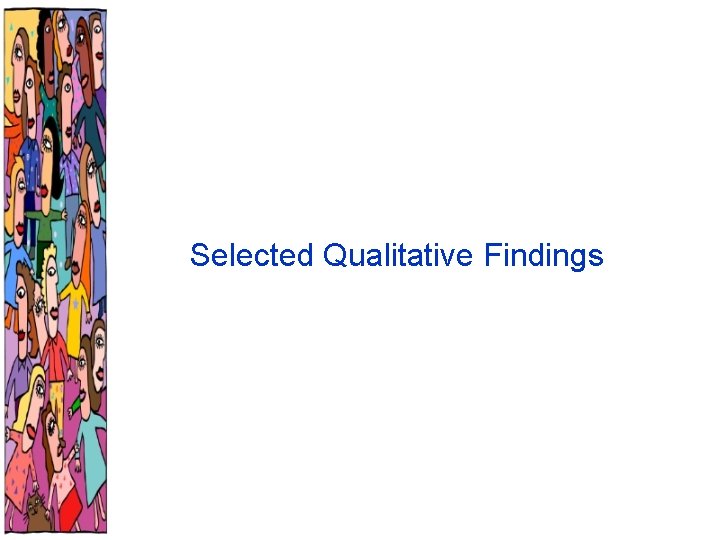 Selected Qualitative Findings 