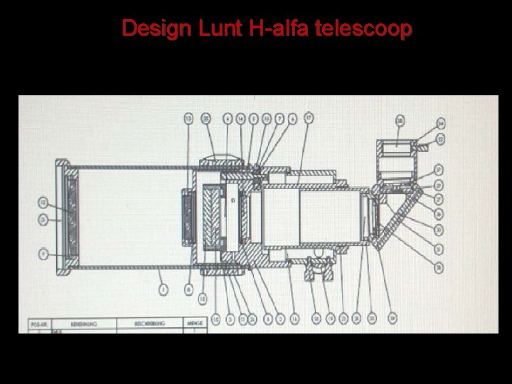 Design Lunt H-alfa telescoop 