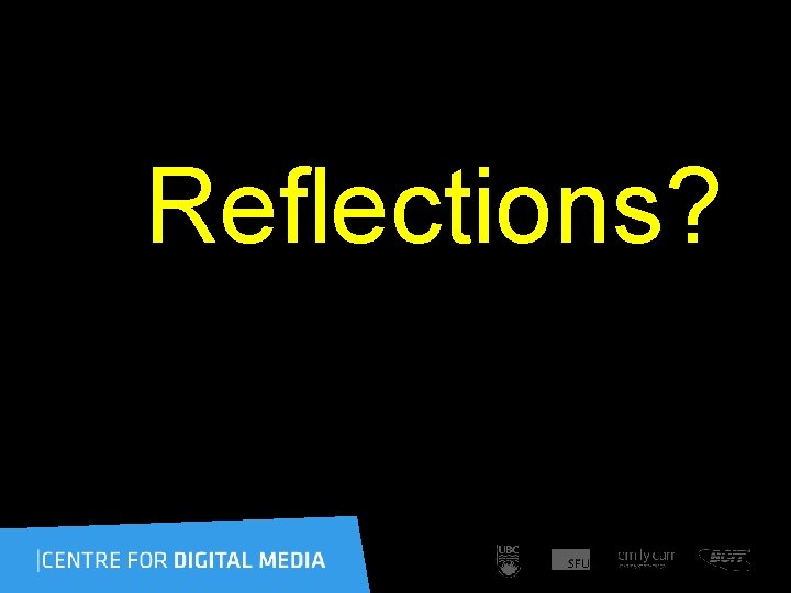Reflections? 