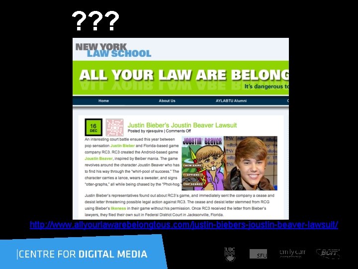 ? ? ? http: //www. allyourlawarebelongtous. com/justin-biebers-joustin-beaver-lawsuit/ 