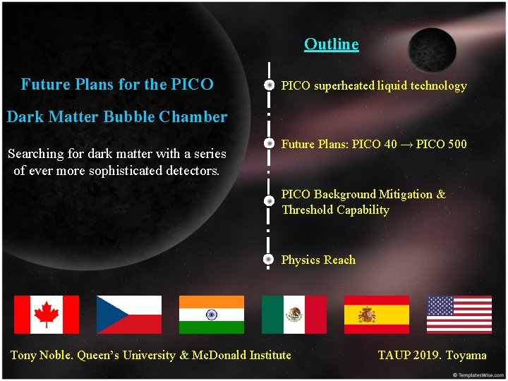 Outline Future Plans for the PICO superheated liquid technology Dark Matter Bubble Chamber Searching