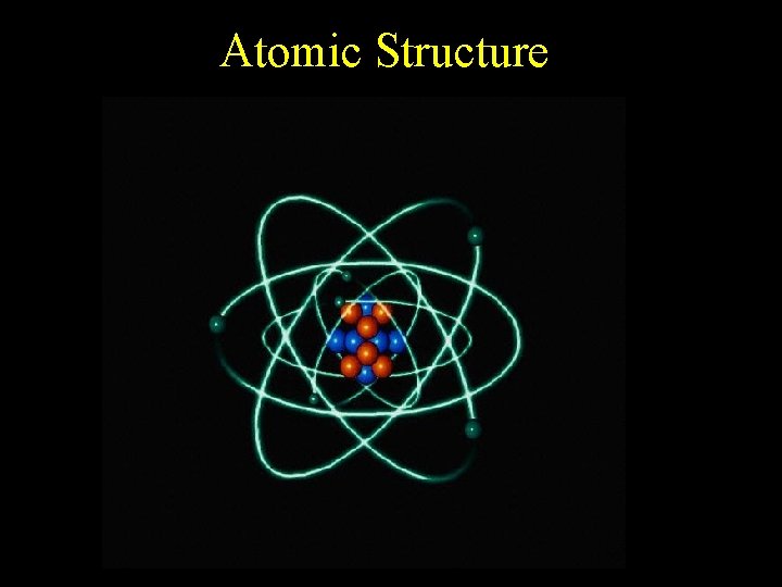 Atomic Structure Atomic Structure