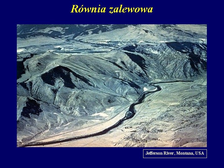 Równia zalewowa Jefferson River, Montana, USA 