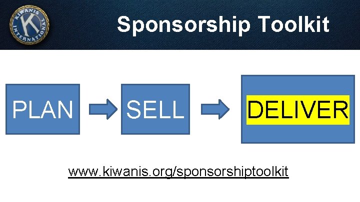 Sponsorship Toolkit PLAN SELL DELIVER www. kiwanis. org/sponsorshiptoolkit 