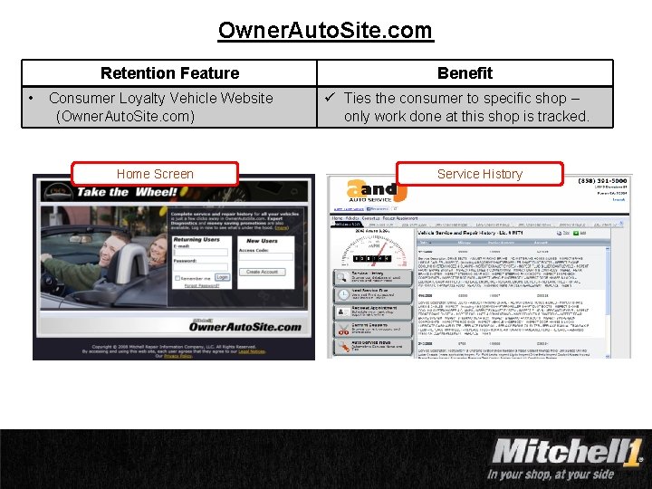 Owner. Auto. Site. com Retention Feature • Consumer Loyalty Vehicle Website (Owner. Auto. Site.