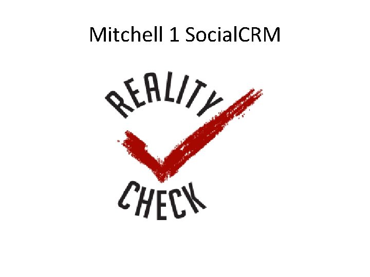 Mitchell 1 Social. CRM 