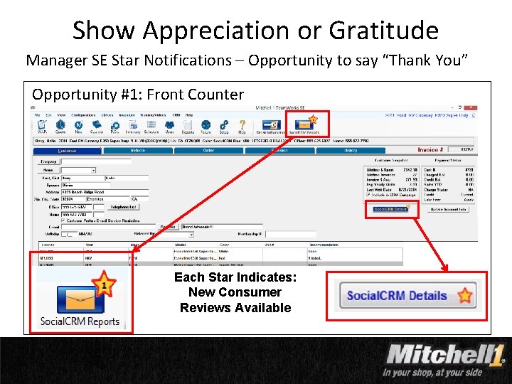 Show Appreciation or Gratitude Manager SE Star Notifications – Opportunity to say “Thank You”