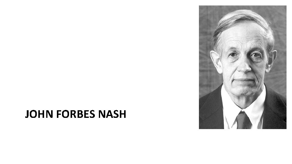 JOHN FORBES NASH 