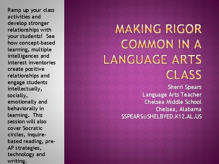 Ramp up your class activities and develop stronger relationships with your students! See how