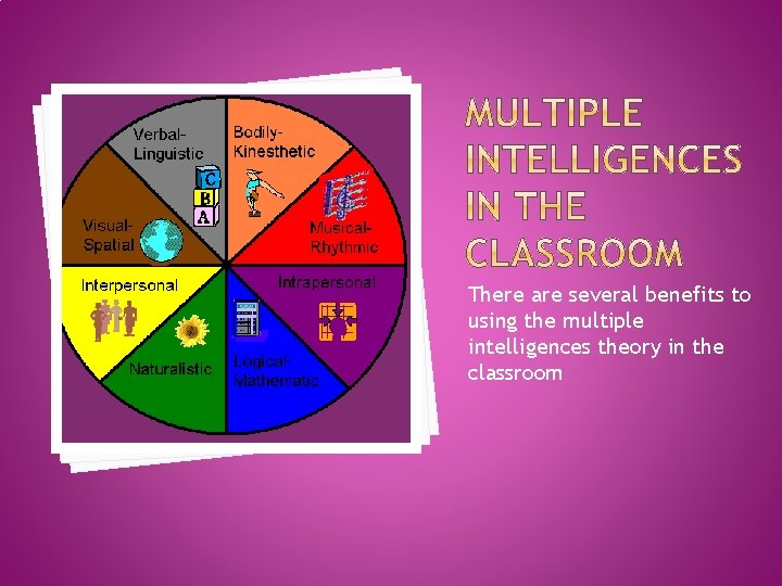 There are several benefits to using the multiple intelligences theory in the classroom 