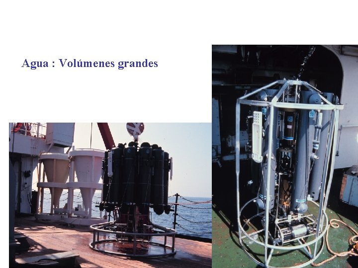 Agua : Volúmenes grandes Agua : Volúmenes grandes