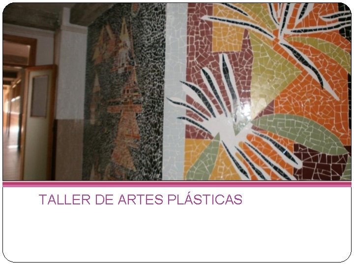 TALLER DE ARTES PLÁSTICAS 