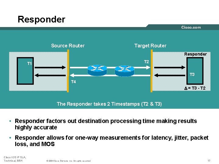 Responder Source Router Target Router Responder T 2 T 1 T 3 T 4 Responder Source Router Target Router Responder T 2 T 1 T 3 T 4