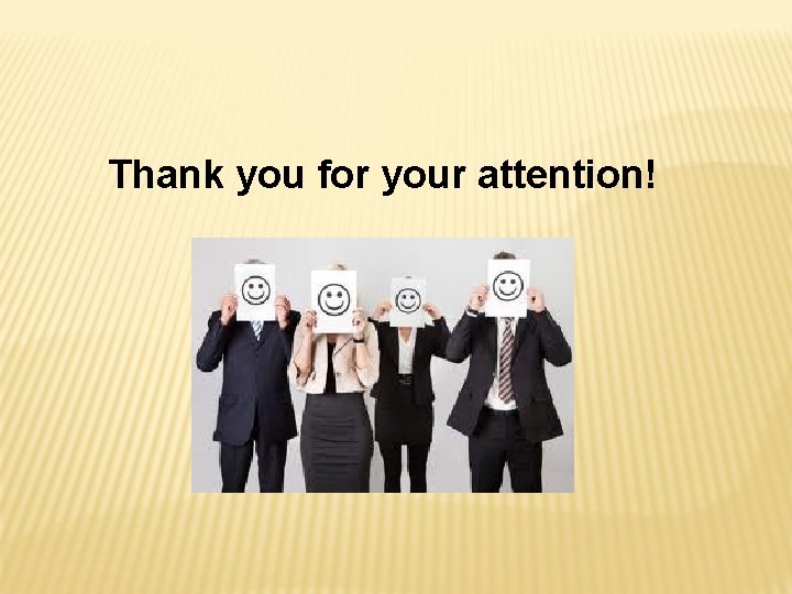 Thank you for your attention! 