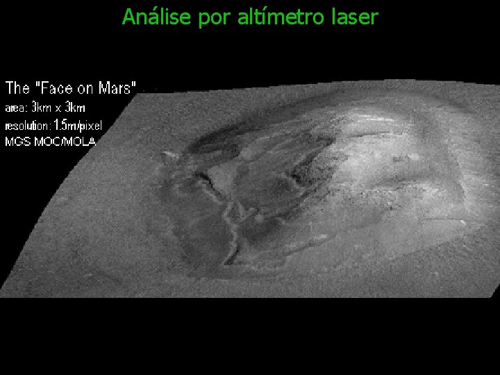 Análise por altímetro laser 