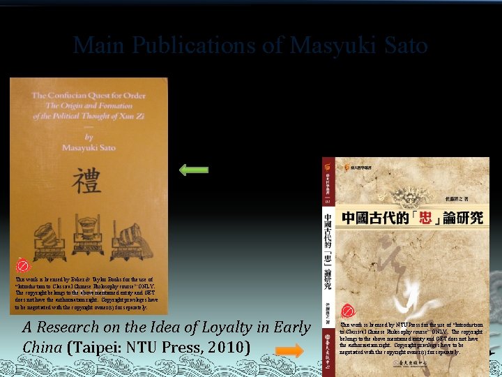 Main Publications of Masyuki Sato The Confucian Quest for Order: The Origin and Formation