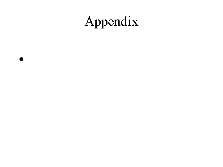 Appendix • 