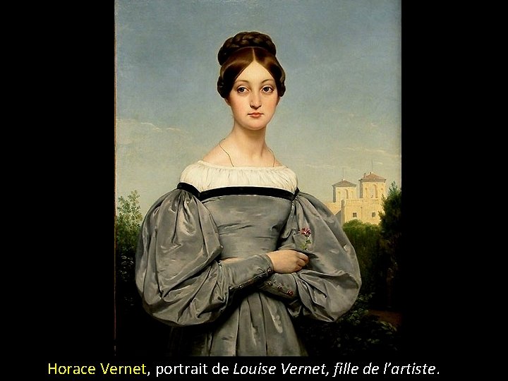 Horace Vernet, portrait de Louise Vernet, fille de l’artiste. 