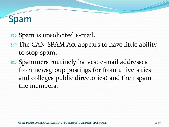 Spam is unsolicited e-mail. The CAN-SPAM Act appears to have little ability to stop