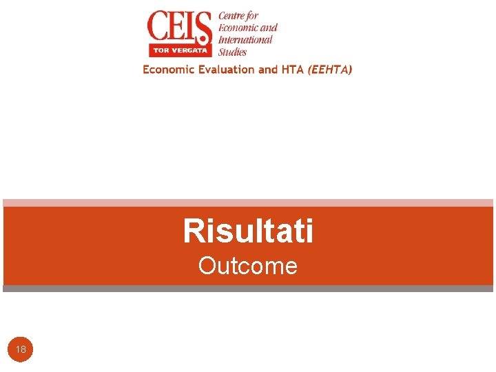 Risultati Outcome 18 Risultati Outcome 18