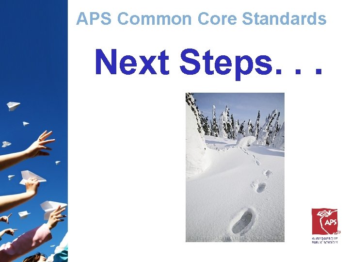 APS Common Core Standards Next Steps. . . 