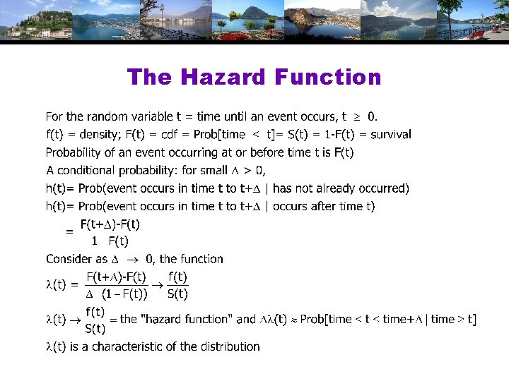 The Hazard Function 