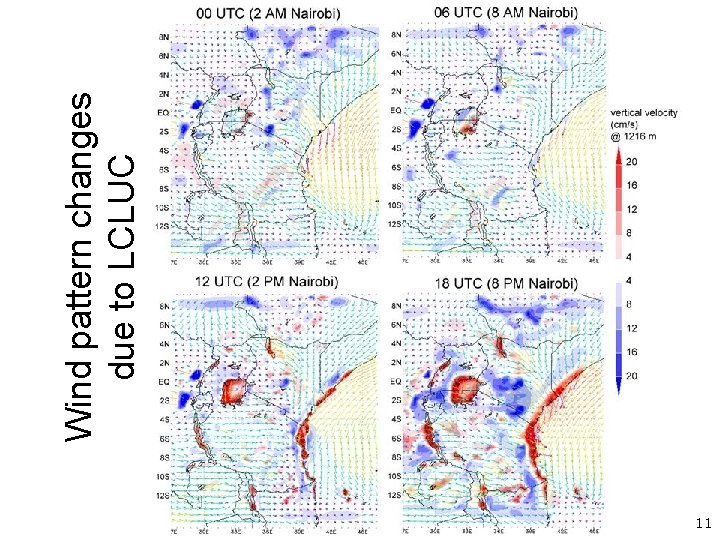 11 Wind pattern changes due to LCLUC 