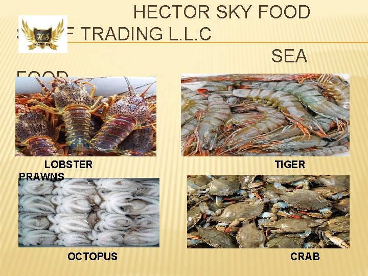HECTOR SKY FOOD STUFF TRADING L. L. C SEA FOOD LOBSTER PRAWNS OCTOPUS TIGER