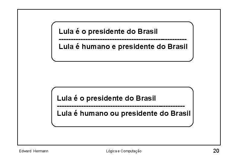 Lula é o presidente do Brasil --------------------------Lula é humano e presidente do Brasil Lula