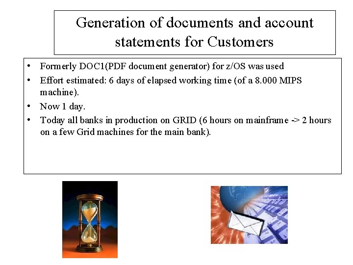 Generation of documents and account statements for Customers • Formerly DOC 1(PDF document generator)