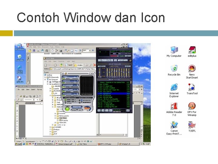 Contoh Window dan Icon 
