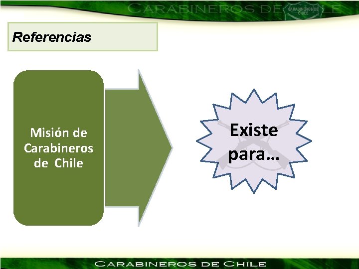 Referencias Misión de Carabineros de Chile Existe para… 