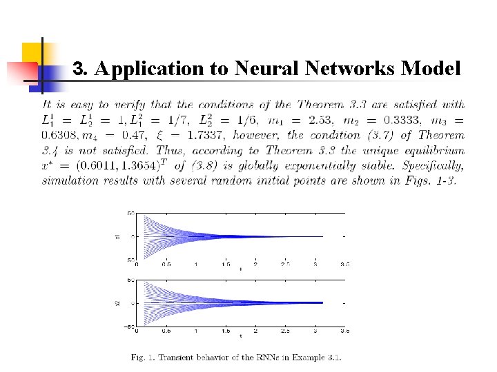 3. Application to Neural Networks Model 