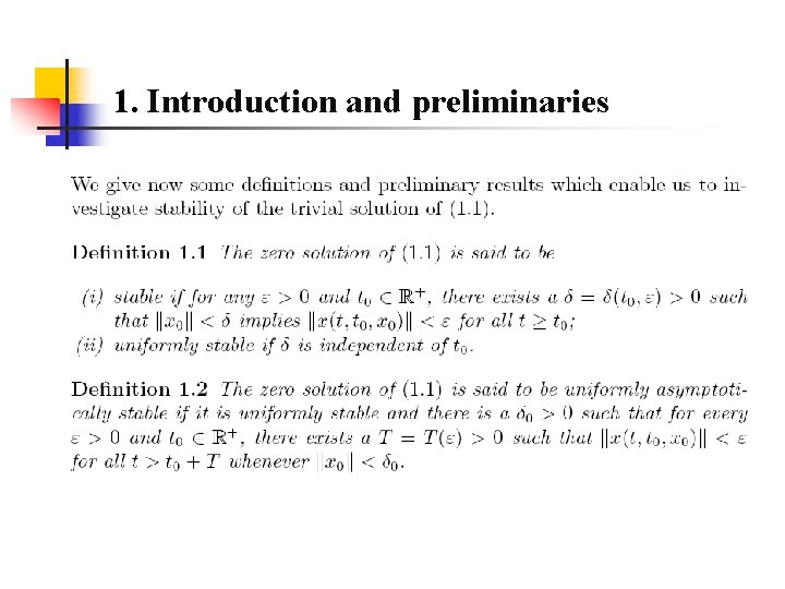 1. Introduction and preliminaries 