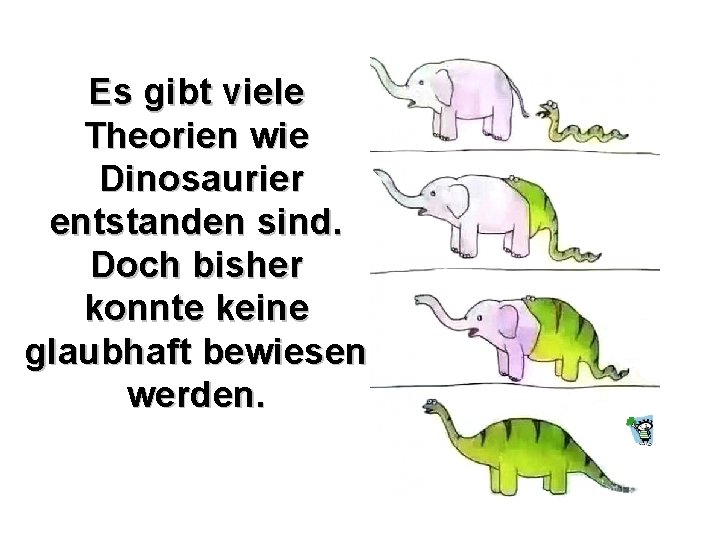 Es gibt viele Theorien wie Dinosaurier entstanden sind. Doch bisher konnte keine glaubhaft bewiesen