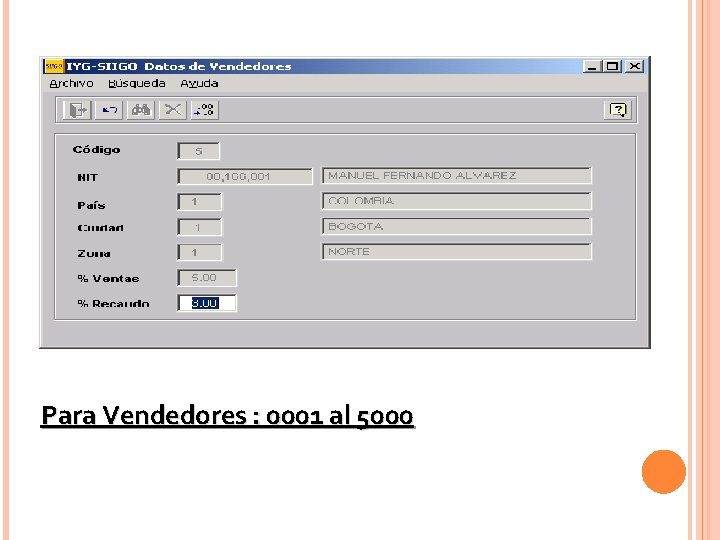 Para Vendedores : 0001 al 5000 Para Vendedores : 0001 al 5000