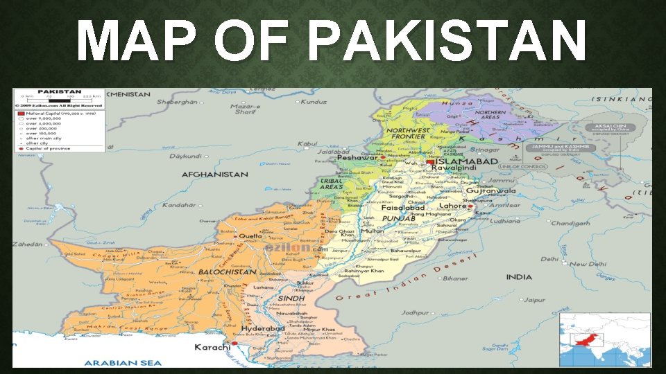 MAP OF PAKISTAN 
