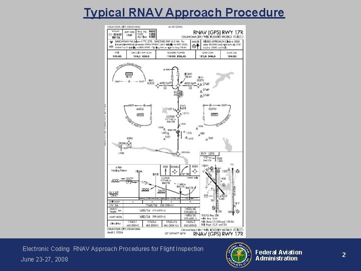 Typical RNAV Approach Procedure Electronic Coding RNAV Approach Procedures for Flight Inspection June 23