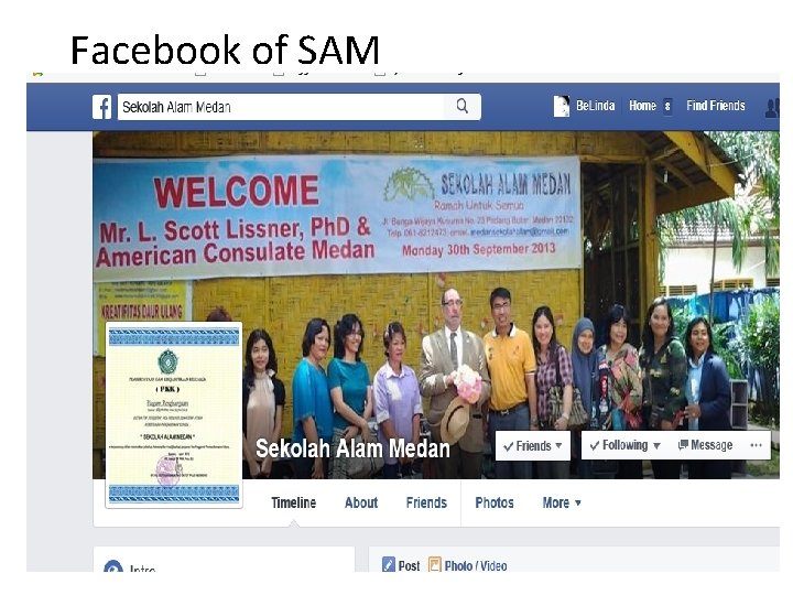 Facebook of SAM 