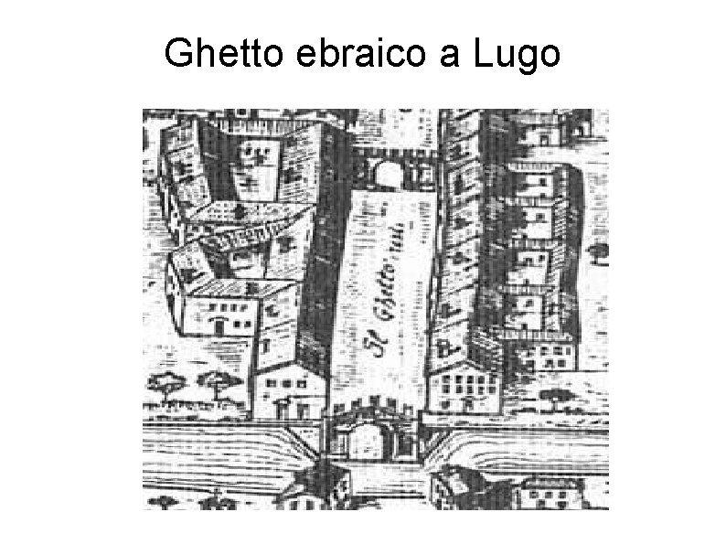 Ghetto ebraico a Lugo Ghetto ebraico a Lugo